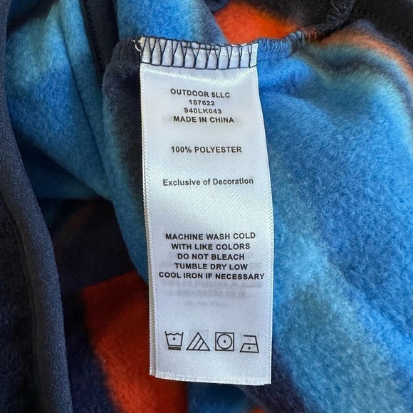 NWT Eddie Bower Boys Quest Fleece Snap Neck Pullover Stripe Large - Picture 6 of 6